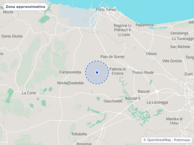 Mappa di Sassari