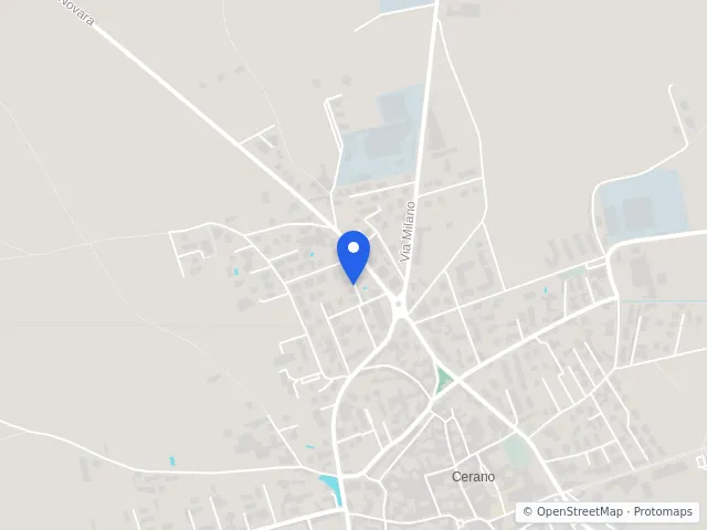 Mappa di Cerano, Novara