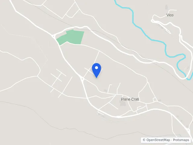 Mappa di Piane Crati, Cosenza