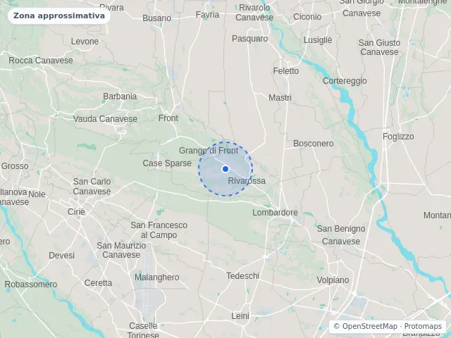 Mappa di Rivarossa, Torino