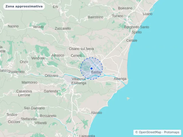 Mappa di Albenga, Savona