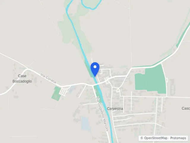 Mappa di Cervesina, Pavia