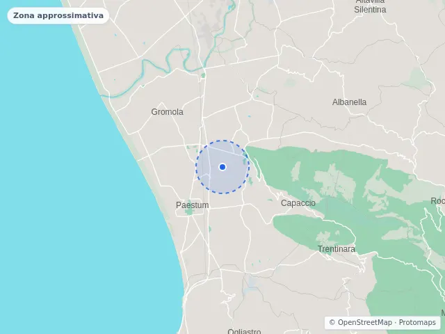 Mappa di Capaccio Paestum, Salerno