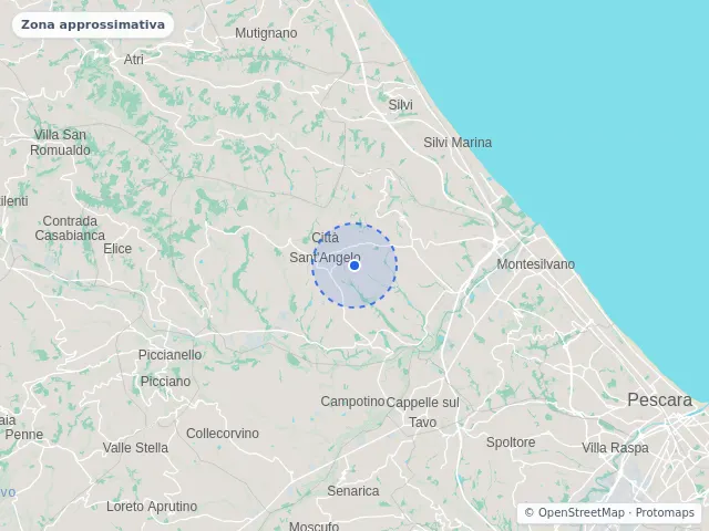 Mappa di Città Sant'Angelo, Pescara