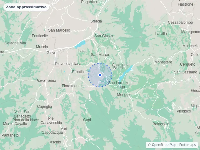 Mappa di Valfornace, Macerata