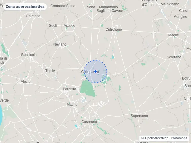 Mappa di Collepasso, Lecce