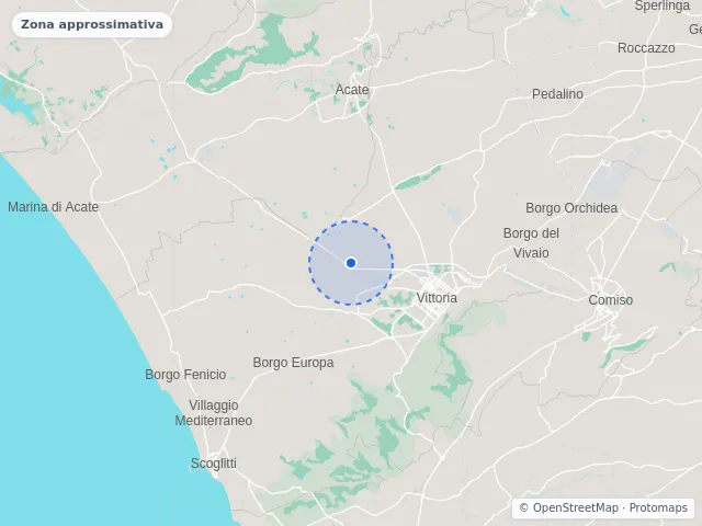 Mappa di Vittoria, Ragusa