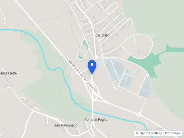 Mappa di Montecalvo in Foglia, Pesaro e Urbino