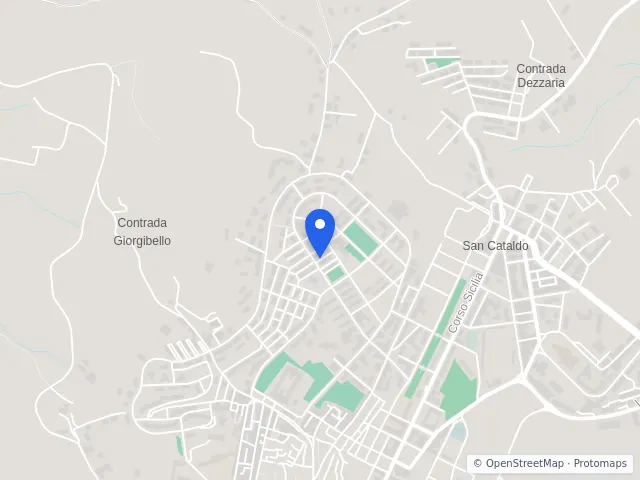 Mappa di San Cataldo, Caltanissetta