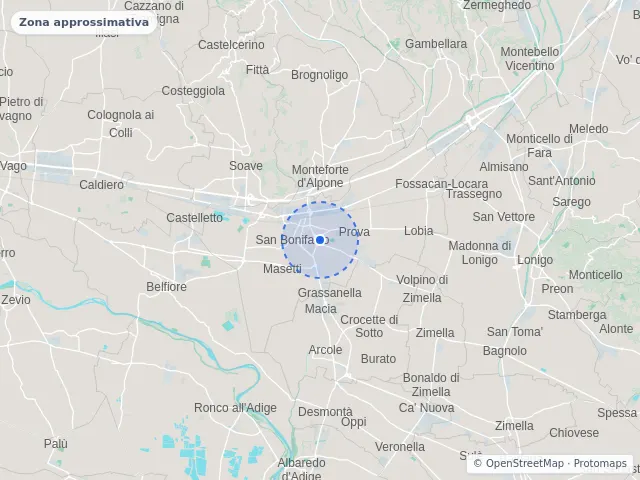 Mappa di San Bonifacio, Verona