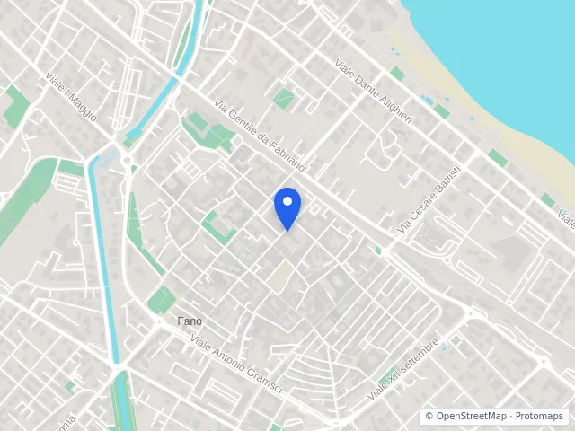 Mappa di Fano, Pesaro e Urbino
