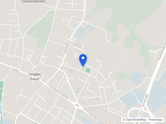 Mappa di Gropello Cairoli, Pavia
