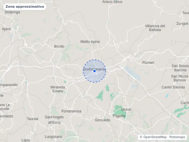 Mappa di Grottaminarda, Avellino