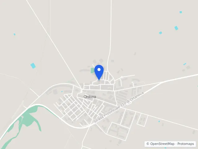 Mappa di Ordona, Foggia