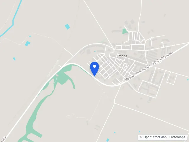 Mappa di Ordona, Foggia